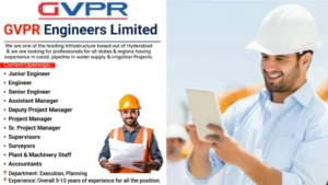 GVPR Engineers Limited Hiring 2025