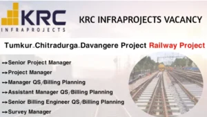 KRC Infraprojects Vacancy 2025