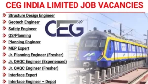 CEG India Ltd Recruitment