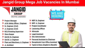 Jangid Group Recruitment 2025