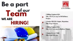 LNA Infraprojects Pvt Ltd Hiring
