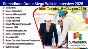 Sumadhura Walk-In Interview 2025