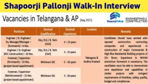 Shapoorji Pallonji Walk-In Drive at Hyderabad