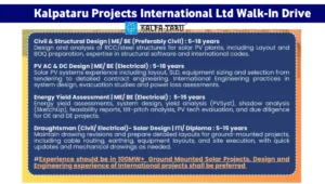 Kalpataru Projects Walk-In Drive at Noida