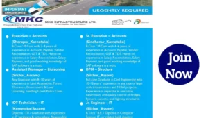 MKC Infrastructure Ltd Urgent Required