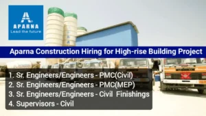 Aparna Constructions Hiring 2025