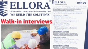 Ellora EPC Walk-In Interview at Pune