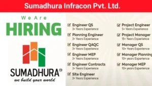 Sumadhura Infracon Pvt Ltd Vacancy