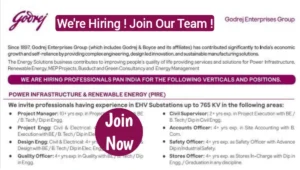 Godrej Group Job Vacancy