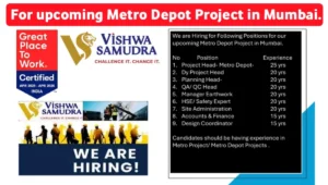 Vishwa Samudra Engineering Pvt Ltd Hiring
