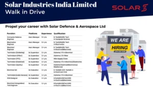 Solar Industries India Ltd Walk-In Drive