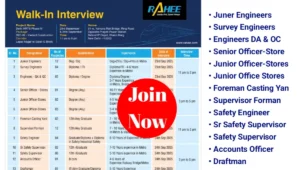 Rahee Group Recruitment for Delhi Metro