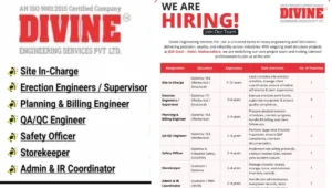 Divine Engineering Services Pvt Ltd Hiring 2025