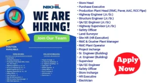 NIKHIL Group Job Openings 2025