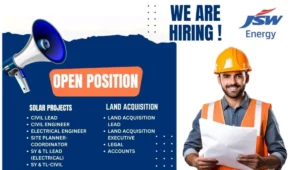 JSW Energy Walk-In Interviews 2025