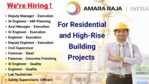 Exciting Career Opportunities with Amara Raja Infra Pvt Ltd