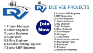 Dee Vee Projects Ltd Recruitment 2025