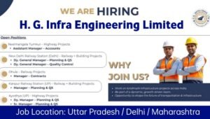 HG Infra Engineering Ltd Careers