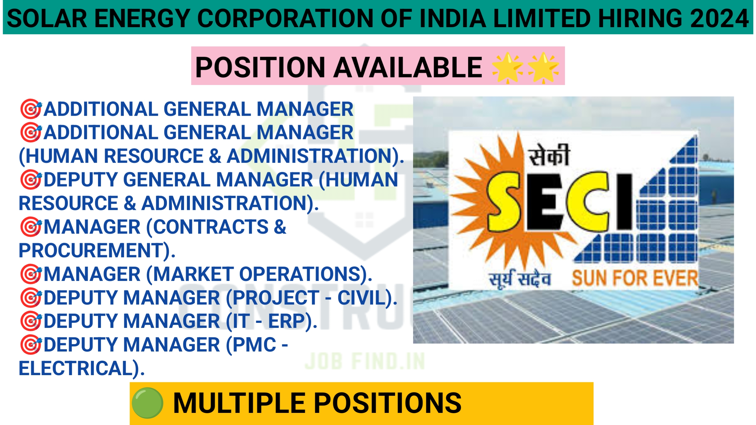 Career Opportunities at SECI: Join India's Leading Renewable Energy Pioneer.