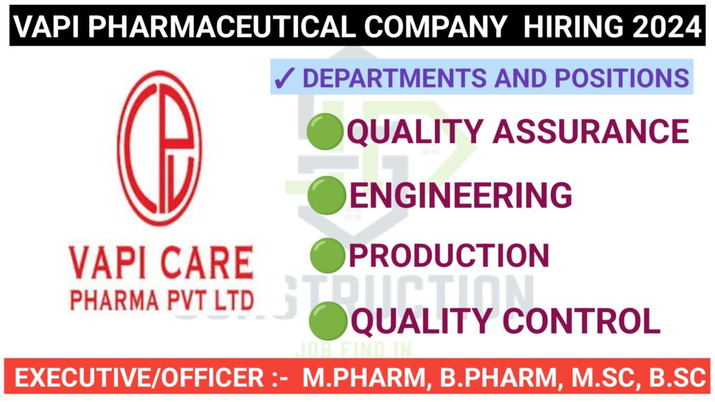 Walk-In Interview for Various Positions at Emcure Pharmaceuticals: Join Us in Vapi on 21st July 2024