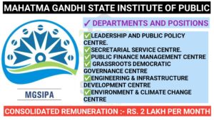 MGSIPA Recruitment 2024: Apply for Lead Positions in Specialism Centres