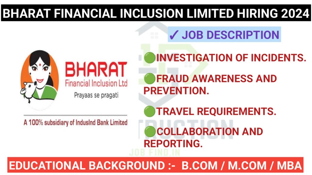 Exciting Career Opportunity: Assistant Manager-Internal Audit at Bharat Financial Inclusion Limited