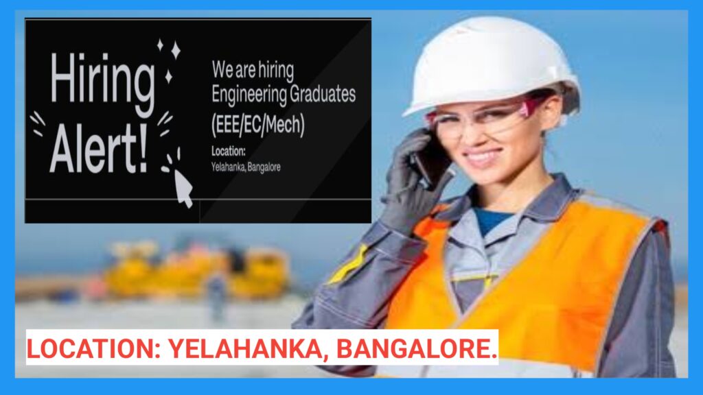 Engineering Graduates Hiring: Internships Available in Bangalore.