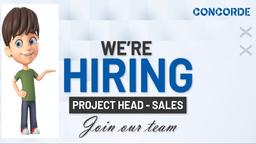 Hiring: Project Head - Sales.