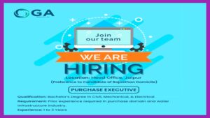 Purchase Executive Wanted at OGA Infra Pvt. Ltd.