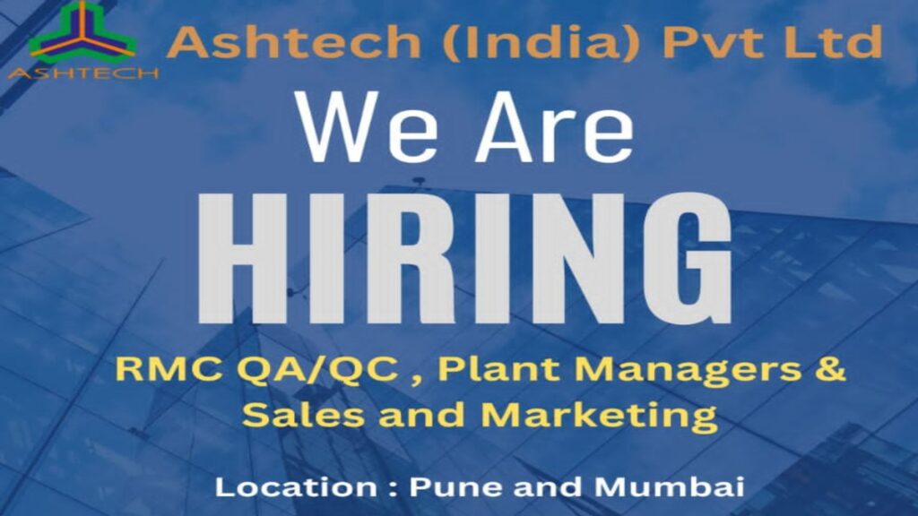 Career Opportunities at Ashtech (India) Pvt Ltd.