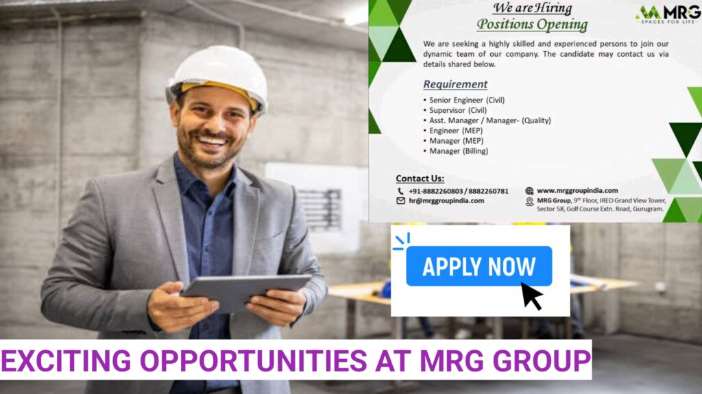 Join Our Team – Exciting Career Opportunities at MRG Group