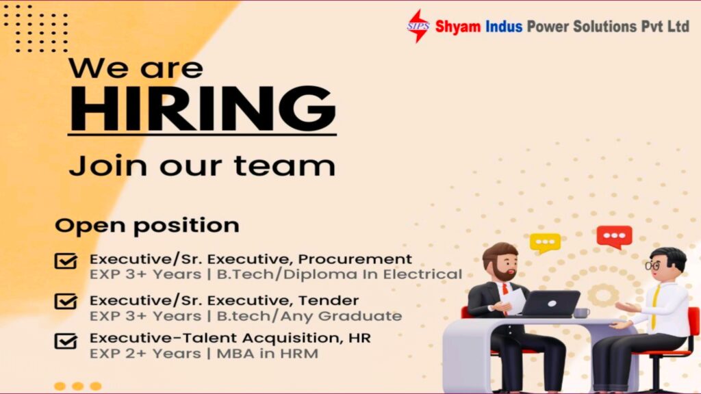 Shyam Indus Power Solutions Pvt Ltd - Walk-In Interview for Exciting Career Opportunities