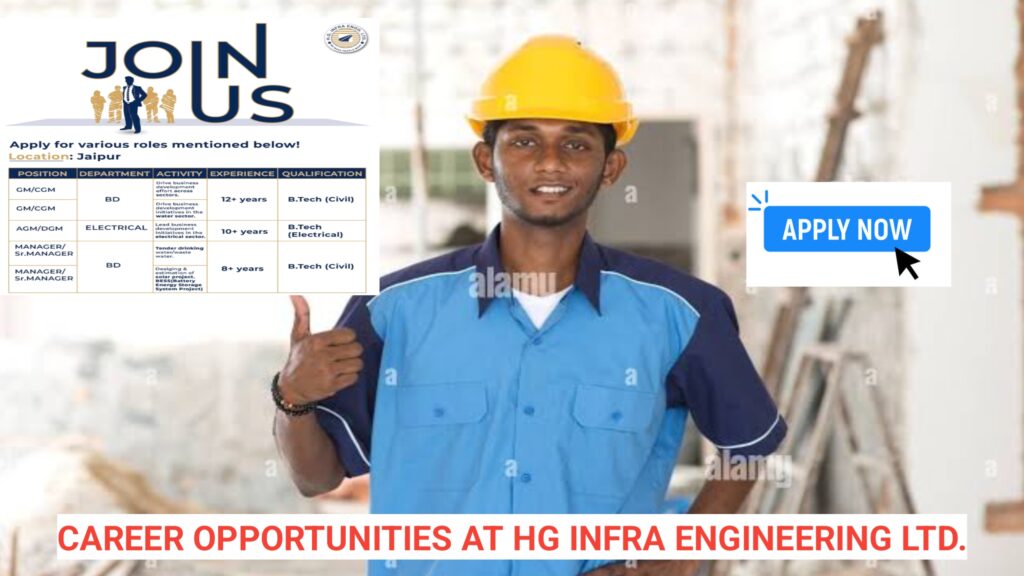 Career Opportunities at HG Infra Engineering Ltd.