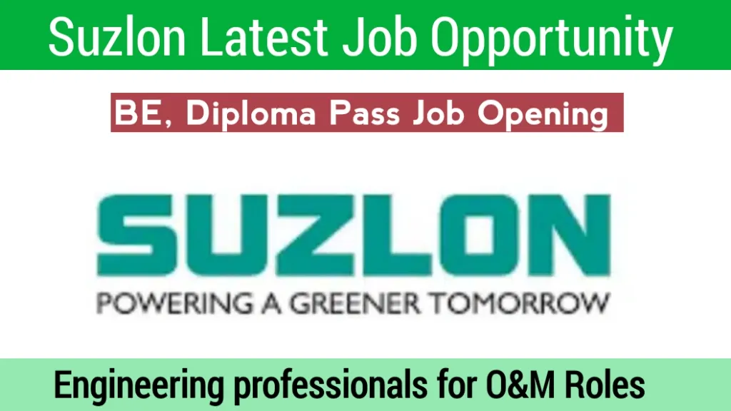 Suzlon Latest Job Vacancy 2025