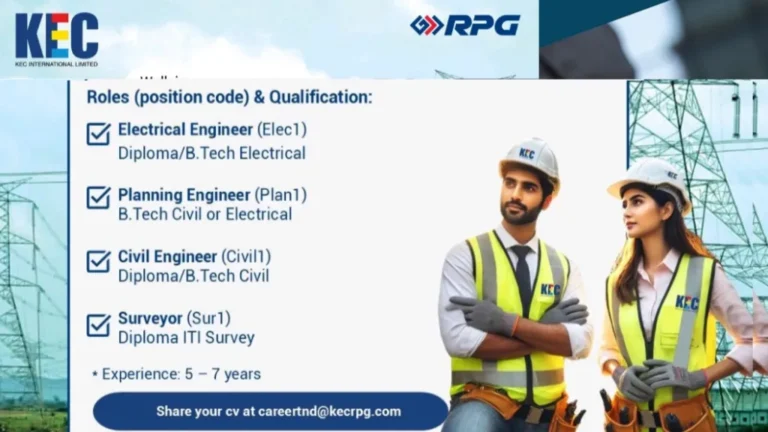 KEC International Ltd Walk-In Interview 2025