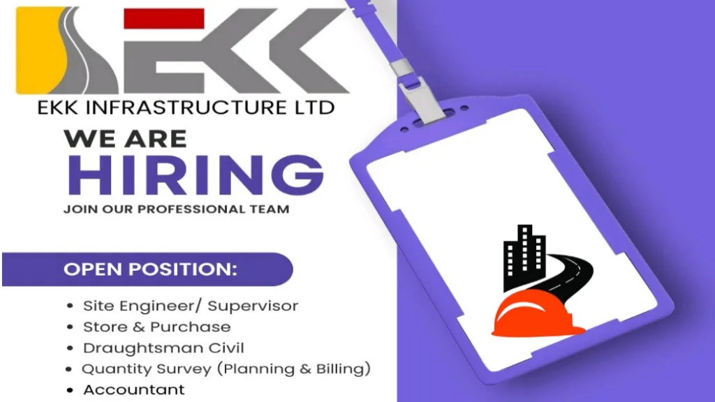 EKK Infrastructure Ltd Hiring 2025