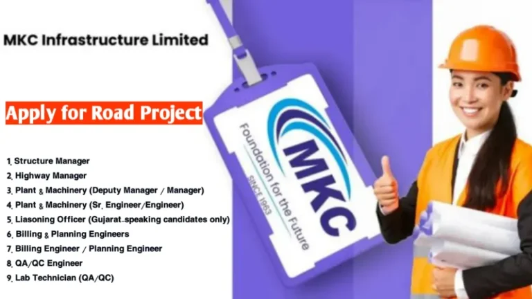 MKC Infrastructure Ltd Hiring 2025