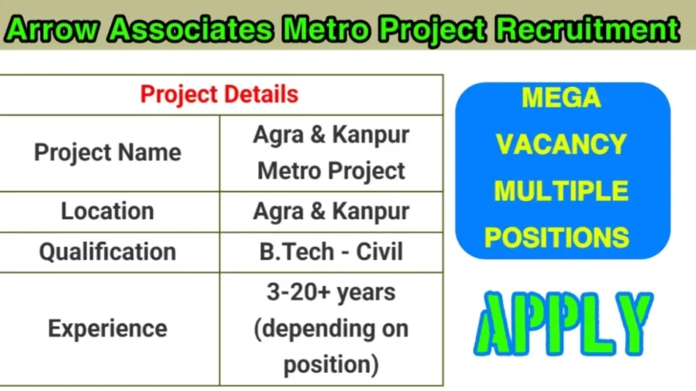Arrow Associates Hiring 2025