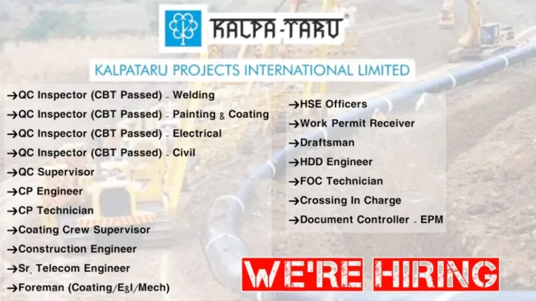 Kalpataru Projects International Ltd Hiring
