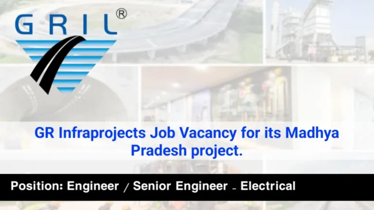 GR Infraprojects Job Vacancy