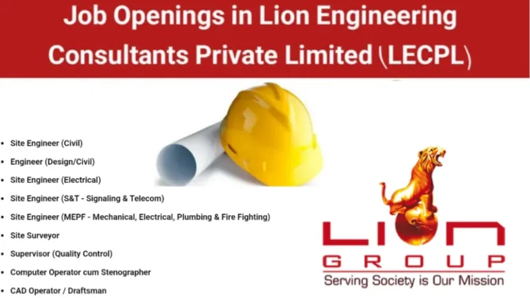 Lion Engineering Consultants Vacancy