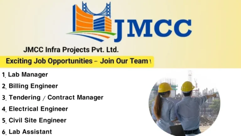 JMCC Infra Projects Hiring 2025