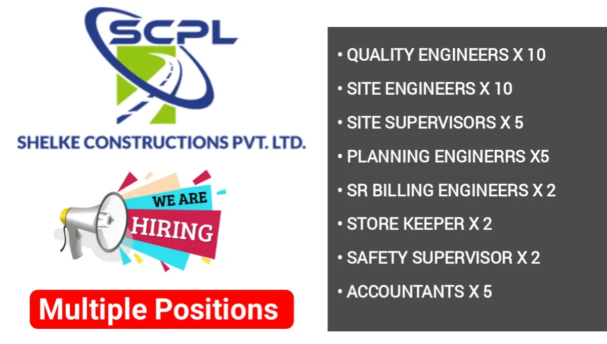 Shelke Construction Pvt Ltd Job Vacancy