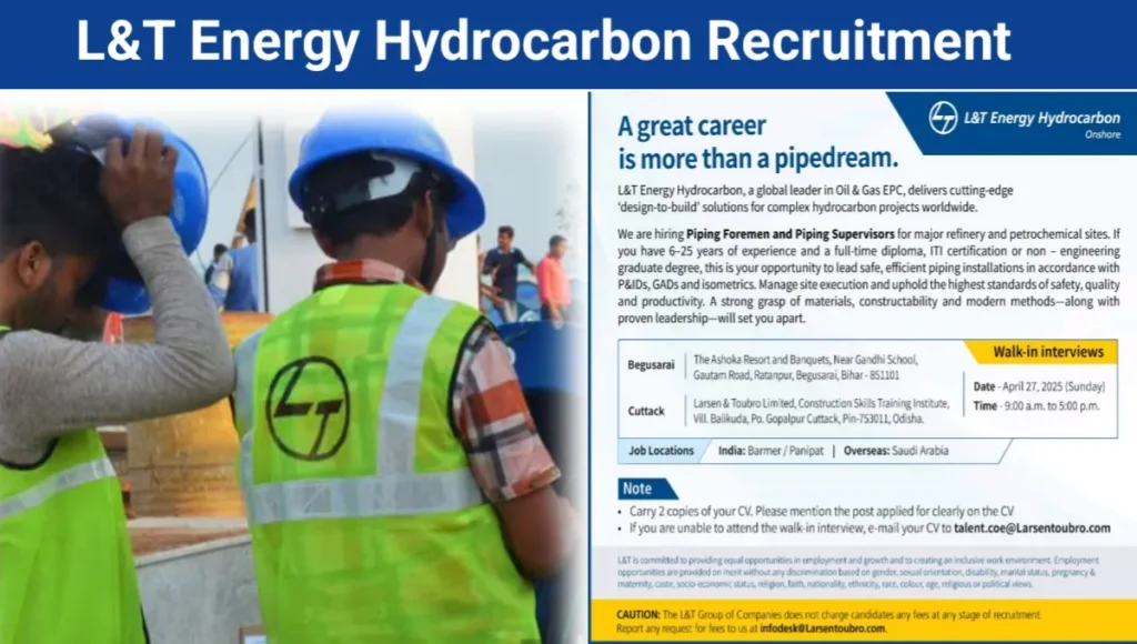 L&T Energy Hydrocarbon Walk-In Drive