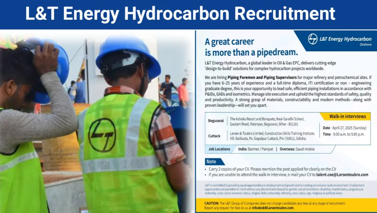 L&T Energy Hydrocarbon Walk-In Drive