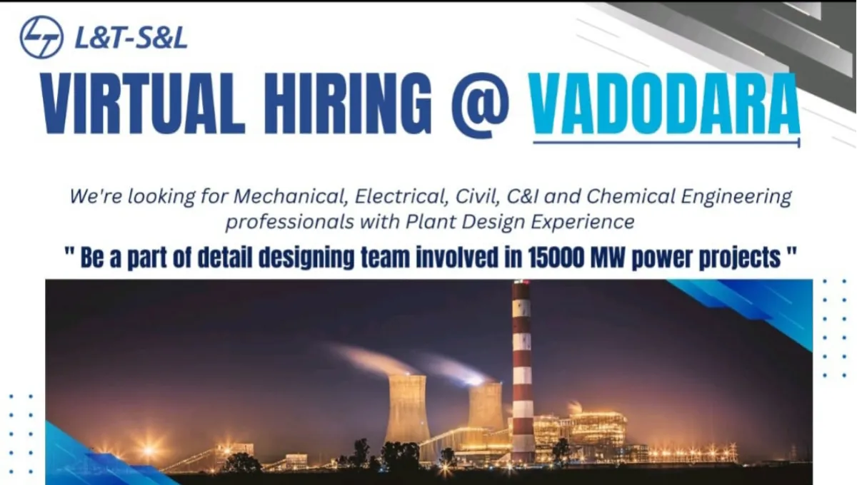 L&T-S&L Virtual Hiring Vadodara