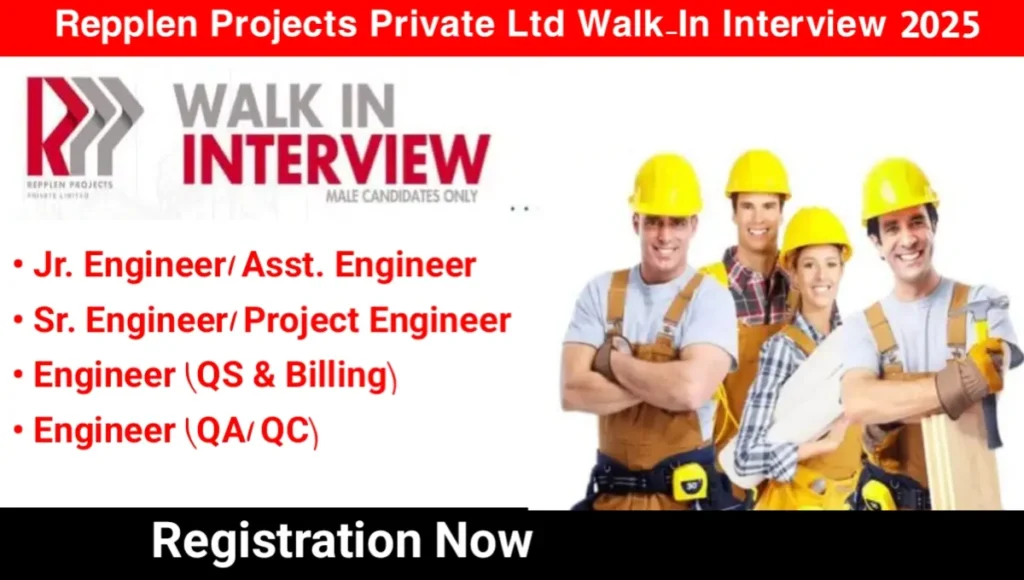 Repplen Projects Pvt Ltd Walk-In Interview