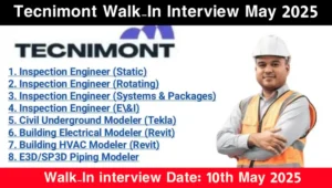 Tecnimont Walk-In Interview 2025