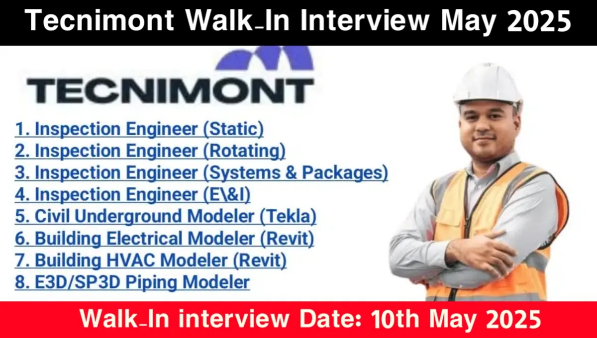 Tecnimont Walk-In Interview 2025
