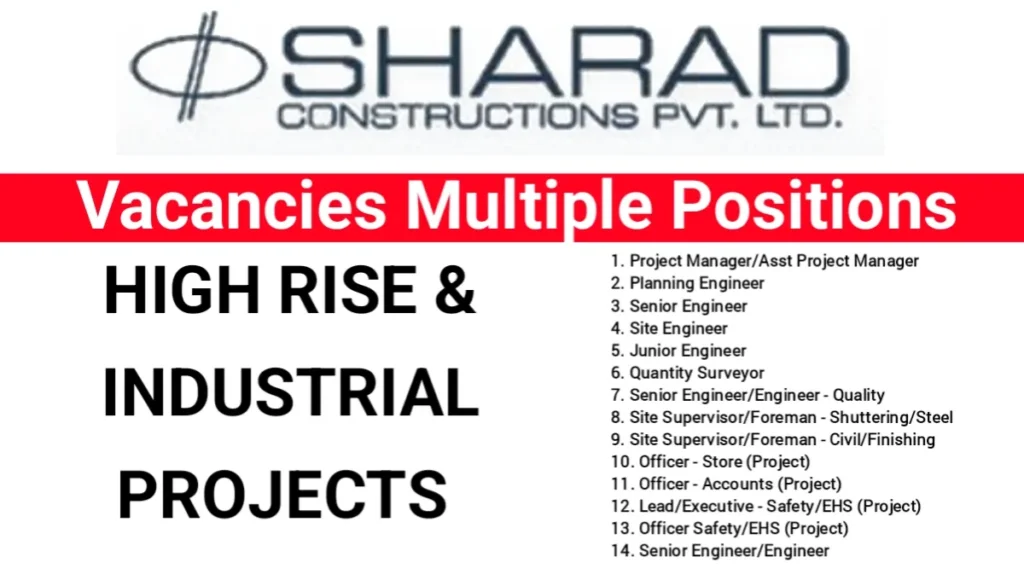 Sharad Constructions Pvt Ltd Vacancy